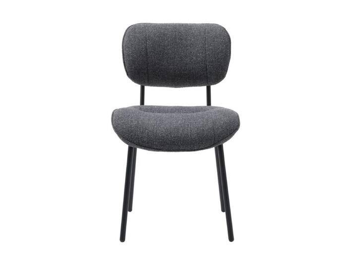 Liadomo Buffalo Polsterstuhl in Textilgewebe - Hevre 16 dark grey Melange von Wohnparc