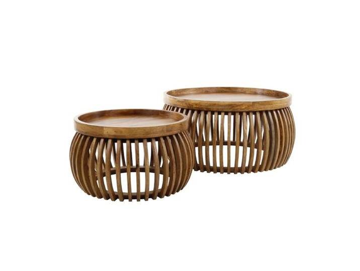 Liadomo Laos Couchtisch aus Mangoholz 2er Set Liadomo Laos Couchtisch aus Mangoholz 2er Set von Wohnparc