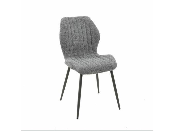 Liadomo Madrid Stuhl in Bouclébezug - Boucle grau von Wohnparc