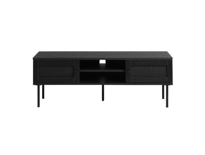 Liadomo Pensacola Lowboard in Eiche Black Nachbildung mit Rattan Liadomo Pensacola Lowboard in Eiche Black Nachbildung mit Rattan von Wohnparc