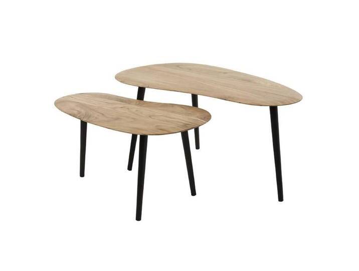 Liadomo Zaira Couchtisch 2er Set aus Akazienholz in Nierenform Liadomo Zaira Couchtisch 2er Set aus Akazienholz in Nierenform von Wohnparc