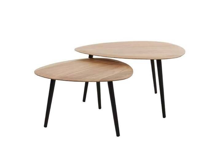 Liadomo Zoe Couchtisch 2er Set aus Akazienholz von Wohnparc
