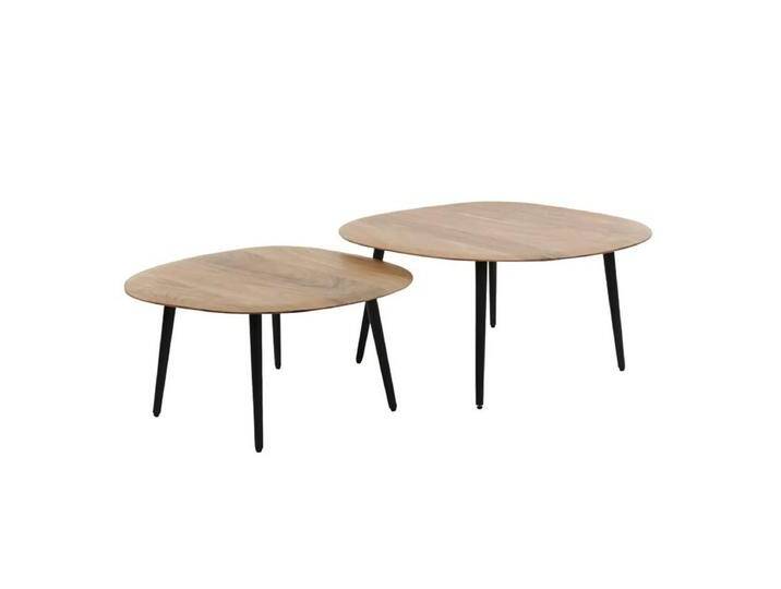 Liadomo Zofia Couchtisch 2er Set aus Akazienholz in organischer Form Liadomo Zofia Couchtisch 2er Set aus Akazienholz in organischer Form von Wohnparc