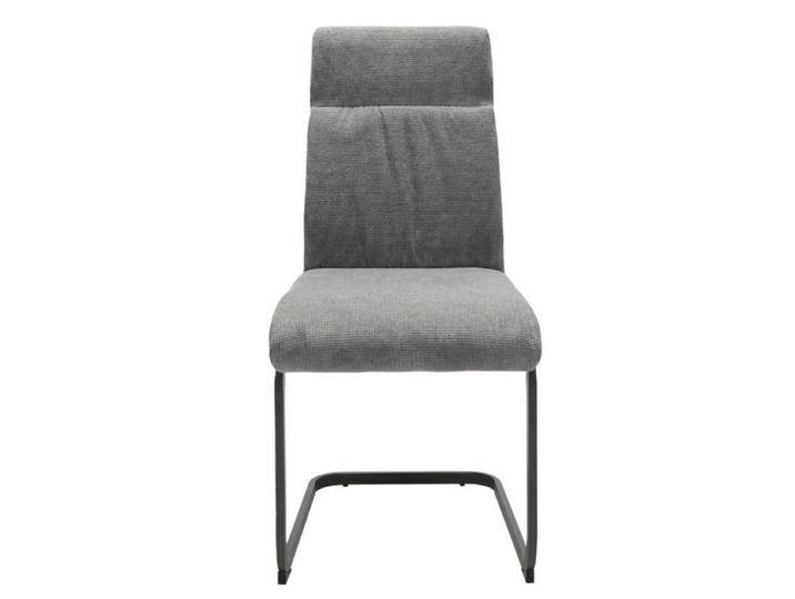 Louming Maida Freischwinger mit Textilbezug - Textilgewebe Brego 007 silber Louming Maida Freischwinger mit Textilbezug - Textilgewebe Brego 007 silber von Wohnparc