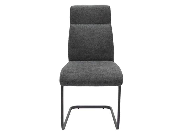Louming Maida Freischwinger mit Textilbezug - Textilgewebe Brego 016 anthrazit Louming Maida Freischwinger mit Textilbezug - Textilgewebe Brego 016 anthrazit von Wohnparc