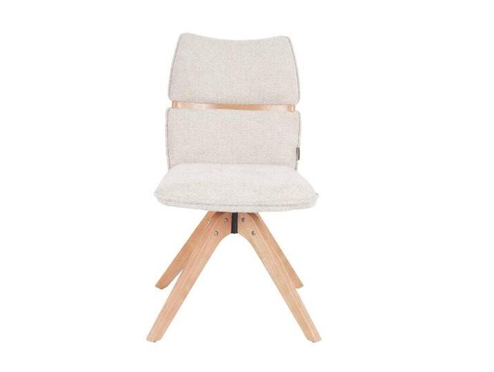 Louming, Marou Esszimmerstuhl mit Textilbezug (Öko-Tex) und 360° Drehfunktion - Retro Bliss 03 beige, Drehfunktion, Rückholfunktion, Modern, Skandinavisch von Wohnparc