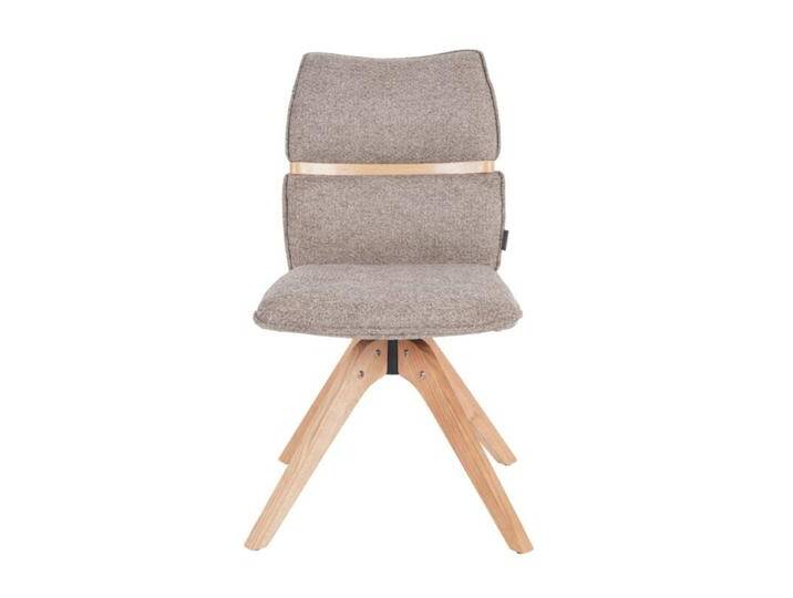 Louming Marou Esszimmerstuhl mit Textilbezug (Öko-Tex) und 360° Drehfunktion - Retro Bliss 18 Braun von Wohnparc