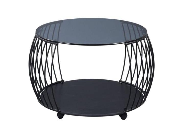 M2 Kollektion Shanghai Couchtisch rund Glas von Wohnparc