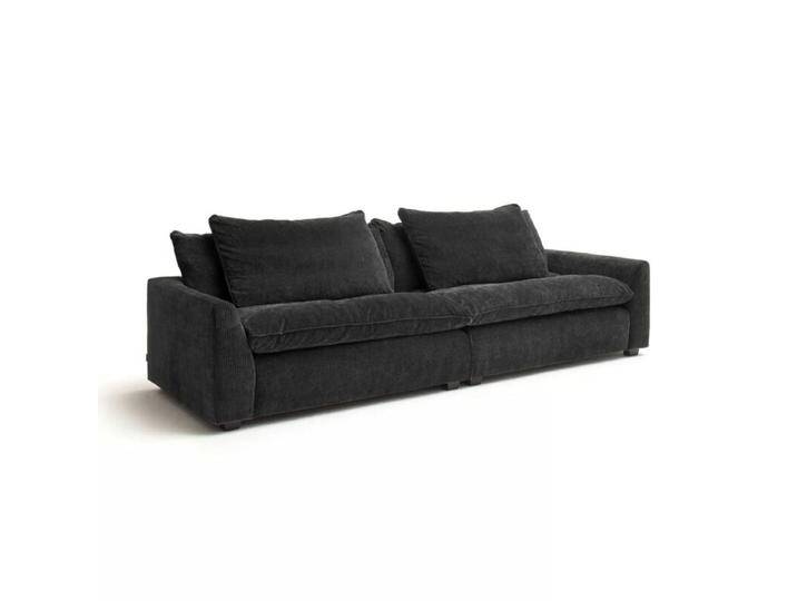 Raum.Freunde Ulf Bigsofa Cord inkl. Rückenkissen - Stoff Diamond anthrazit 1120 von Wohnparc