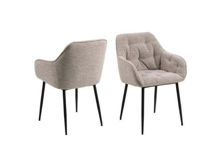 Trendstore Alisha Bouclé Polsterstuhl - Bouclé Monza beige von Wohnparc
