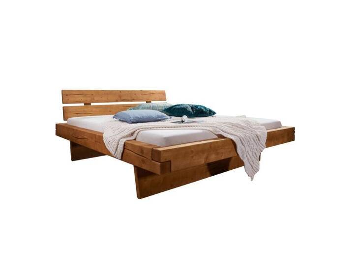 Trendstore Bennet Balkenbett Fichte optional mit Bettkasten - 180 x 200 , ohne Zusatzausstattung, Modern, Natur, Rustikal von Wohnparc