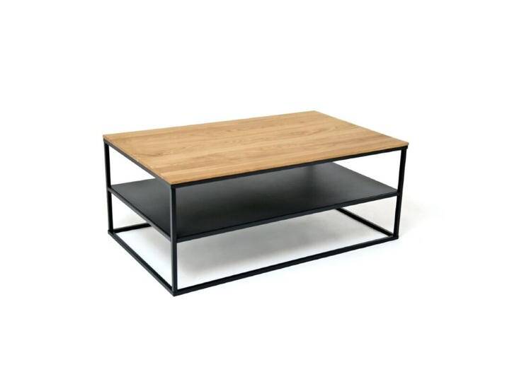 Trendstore Cami Couchtisch aus Metall und Eiche massiv - quadratisch oder rechteckig - 95 x 40 x 55 von Wohnparc