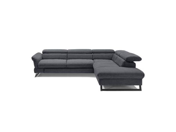 Trendstore Cassandra Ecksofa - Webstoff Campsbay dunkelblau , Kopfteilverstellung , rechts von Wohnparc