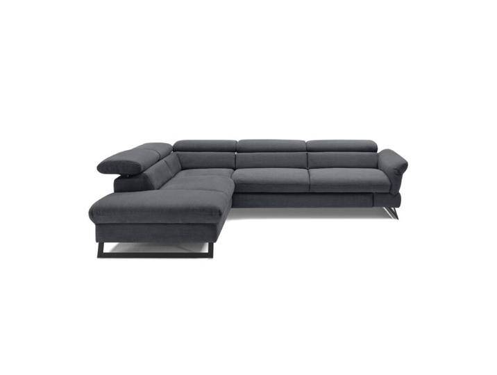 Trendstore Cassandra Ecksofa - Webstoff Campsbay dunkelblau , Kopfteilverstellung & Schlaffunktion , links von Wohnparc