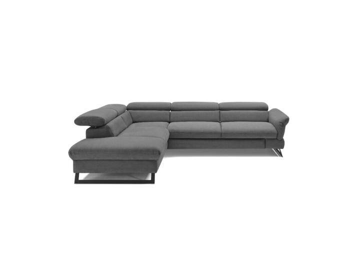 Trendstore Cassandra Ecksofa - Webstoff Campsbay dunkelgrau , Kopfteilverstellung , links von Wohnparc