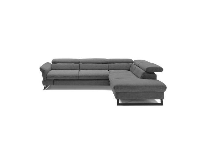 Trendstore Cassandra Ecksofa - Webstoff Campsbay dunkelgrau , Kopfteilverstellung & Schlaffunktion , rechts von Wohnparc