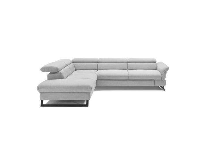 Trendstore Cassandra Ecksofa - Webstoff Campsbay hellgrau , Kopfteilverstellung , links von Wohnparc