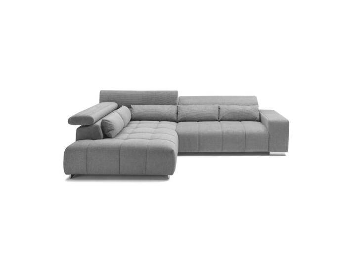 Trendstore Christel Ecksofa wahlweise mit Hocker - Chenille Boston stone , inkl. Hocker , links von Wohnparc