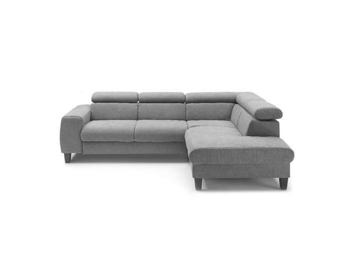 Trendstore Corin Ecksofa - Webstoff All Senses grau , Kopfteilverstellung , rechts von Wohnparc
