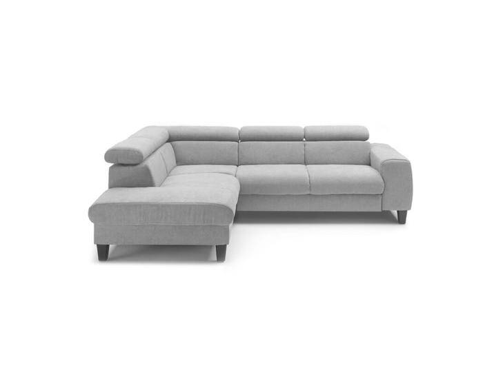 Trendstore Corin Ecksofa - Webstoff All Senses hellgrau , Kopfteilverstellung & Schlaffunktion , links von Wohnparc
