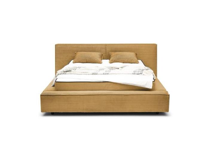 Trendstore Edina Polsterbett in Cord, optional mit Lattenrost und Matratzen - Cord Zoom 09 mustard , Komfort Modell Trendstore Edina Polsterbett in Cord, optional mit Lattenrost und Matratzen - Cord Zoom 09 mustard , Komfort Modell von Wohnparc