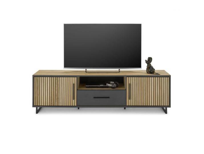 Trendstore Ela Lowboard mit Akustikpaneelen, Industrial, Modern, Natur von Wohnparc