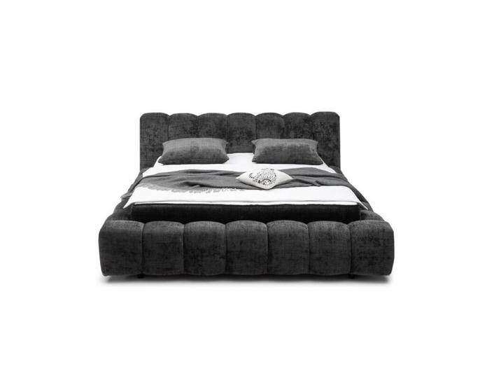 Trendstore Eleine Polsterbett in Bouclé, optional mit Lattenrost und Matratzen - Bouclé Cremona 97 black , Komfort Modell Trendstore Eleine Polsterbett in Bouclé, optional mit Lattenrost und Matratzen - Bouclé Cremona 97 black , Komfort Modell von Wohnparc