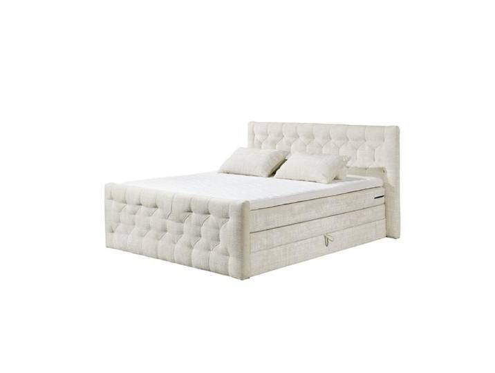 Trendstore Evellin Boxspringbett in Bouclé, inkl. 2 Matratzen und Topper - Cremona 01 Ivory Trendstore Evellin Boxspringbett in Bouclé, inkl. 2 Matratzen und Topper - Cremona 01 Ivory von Wohnparc