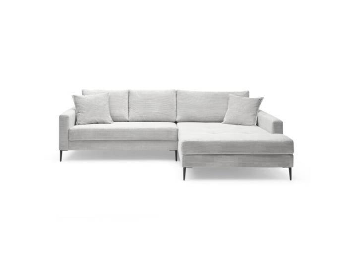 Trendstore, Hilary Ecksofa in Cord - Cord Zoom dove , rechts, Ottomane links oder rechts, inkl. Rücken- und Zierkissen, pure Entspannung, pflegeleicht, formstabil, trendiger Cordbezug in acht coolen Farben die begeistern, Modern Trendstore, Hilary Ecksofa in Cord - Cord Zoom dove , rechts, Ottomane links oder rechts, inkl. Rücken- und Zierkissen, pure Entspannung, pflegeleicht, formstabil, trendiger Cordbezug in acht coolen Farben die begeistern, Modern von Wohnparc