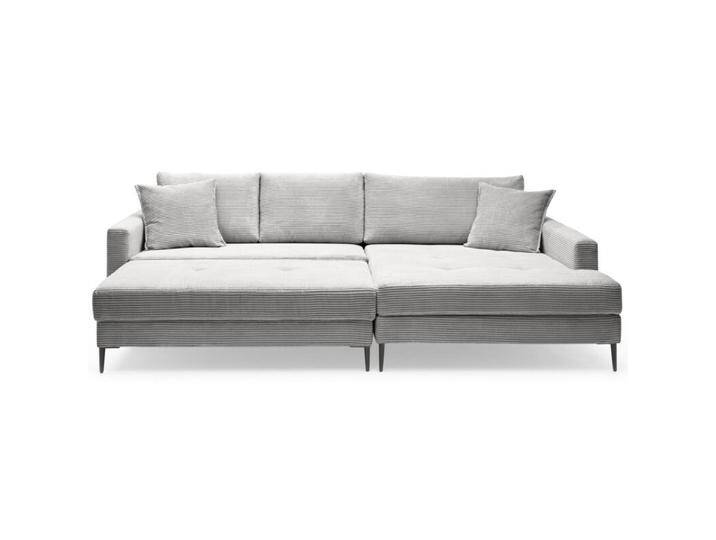Trendstore Hilary Ecksofa in Cord mit Megahocker - Cord Zoom dove , rechts von Wohnparc
