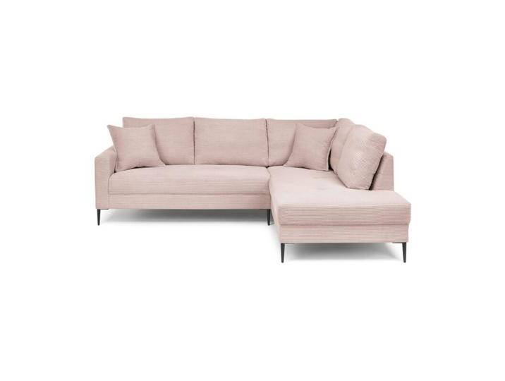 Trendstore Hilary Ecksofa mit Umbauecke in Cord - Cord Zoom flamingo , rechts von Wohnparc