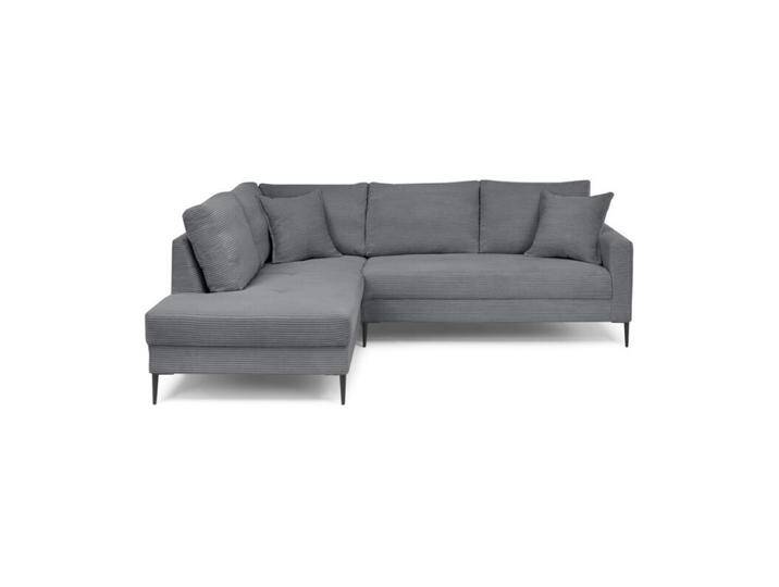 Trendstore Hilary Ecksofa mit Umbauecke in Cord - Cord Zoom graphit , links, Modern von Wohnparc