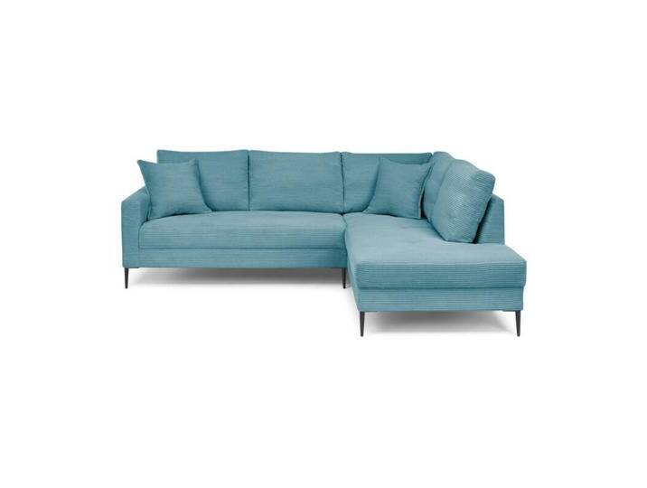 Trendstore Hilary Ecksofa mit Umbauecke in Cord - Cord Zoom lagoon , rechts, Modern von Wohnparc