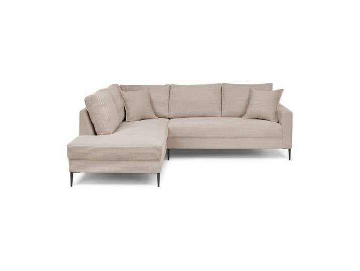 Trendstore Hilary Ecksofa mit Umbauecke in Cord - Cord Zoom mink , links von Wohnparc