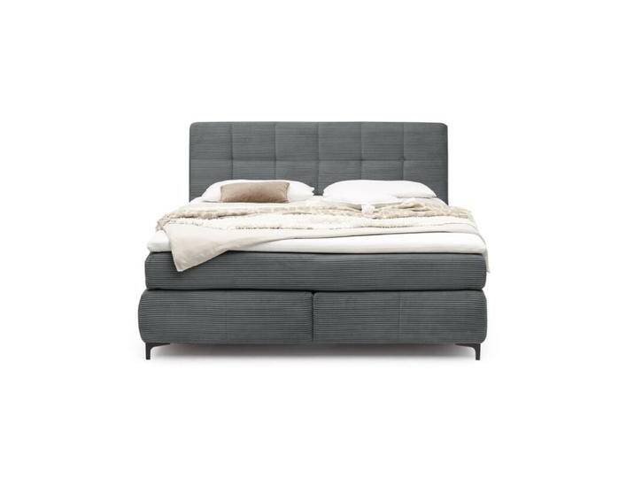 Trendstore Jale Mix Boxspringbett in Cord, inkl. 2 Matratzen und Topper - Cord 426/09 grau , Hart Hart Trendstore Jale Mix Boxspringbett in Cord, inkl. 2 Matratzen und Topper - Cord 426/09 grau , Hart Hart von Wohnparc