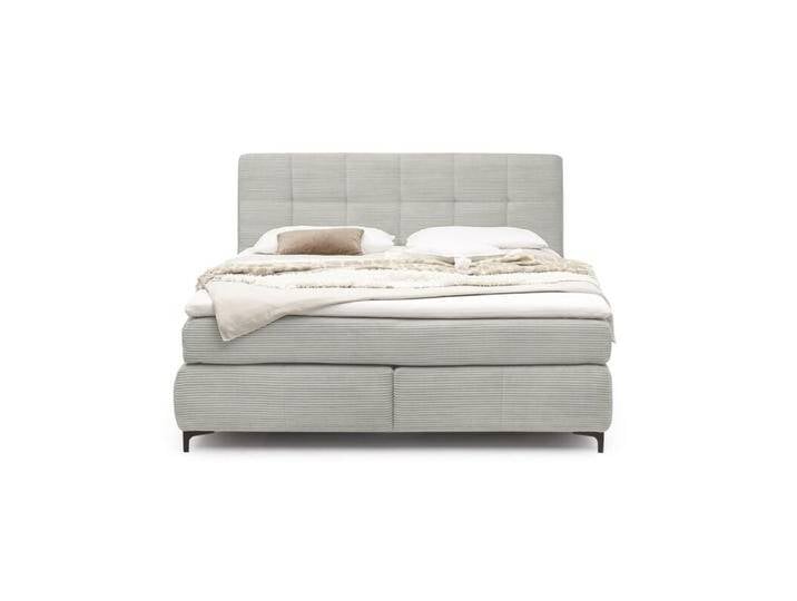 Trendstore Jale Mix Boxspringbett in Cord, inkl. 2 Matratzen und Topper - Cord 426/17 light greige , Hart Hart Trendstore Jale Mix Boxspringbett in Cord, inkl. 2 Matratzen und Topper - Cord 426/17 light greige , Hart Hart von Wohnparc