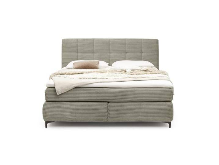 Trendstore Jale Mix Boxspringbett in Cord, inkl. 2 Matratzen und Topper - Cord 426/18 Taupe , Hart Hart Trendstore Jale Mix Boxspringbett in Cord, inkl. 2 Matratzen und Topper - Cord 426/18 Taupe , Hart Hart von Wohnparc