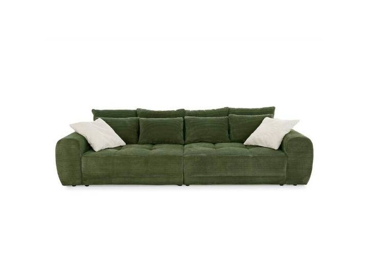 Trendstore Janni Megasofa in Cord - Cord dunkelgrün, Modern, Vintage von Wohnparc