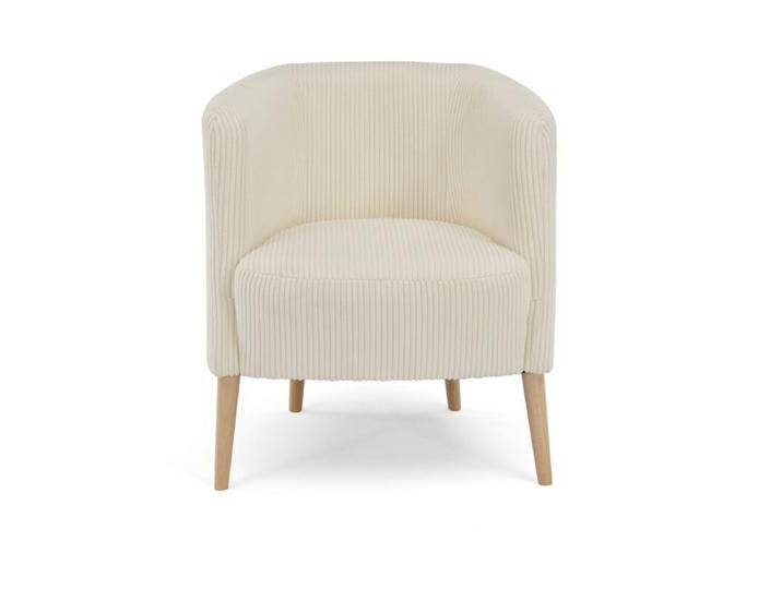 Trendstore Larcos Sessel mit Cordbezug - Cord Poso 38 elfenbein, Modern, Skandinavisch, Zeitlos von Wohnparc