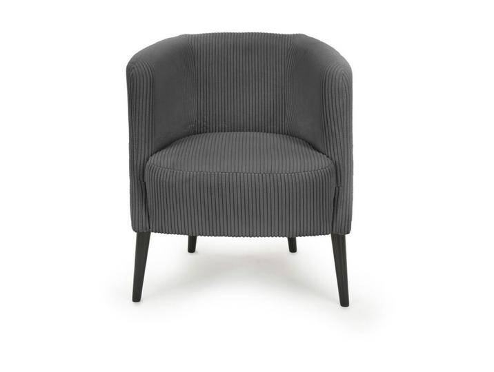 Trendstore Larcos Sessel mit Cordbezug - Cord Poso 60 anthrazit von Wohnparc