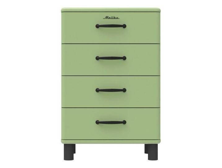 Trendstore Malibu Kommode schmal im Retro-Look - Dekor spring green von Wohnparc