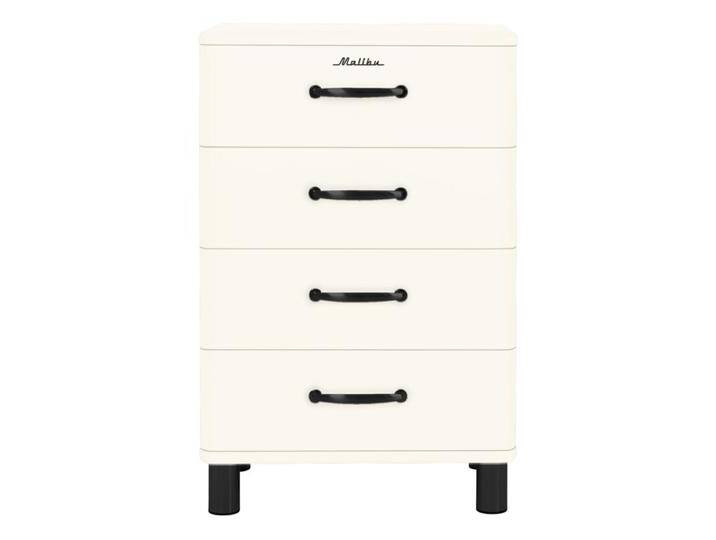Trendstore Malibu Kommode schmal im Retro-Look - Dekor weiß von Wohnparc