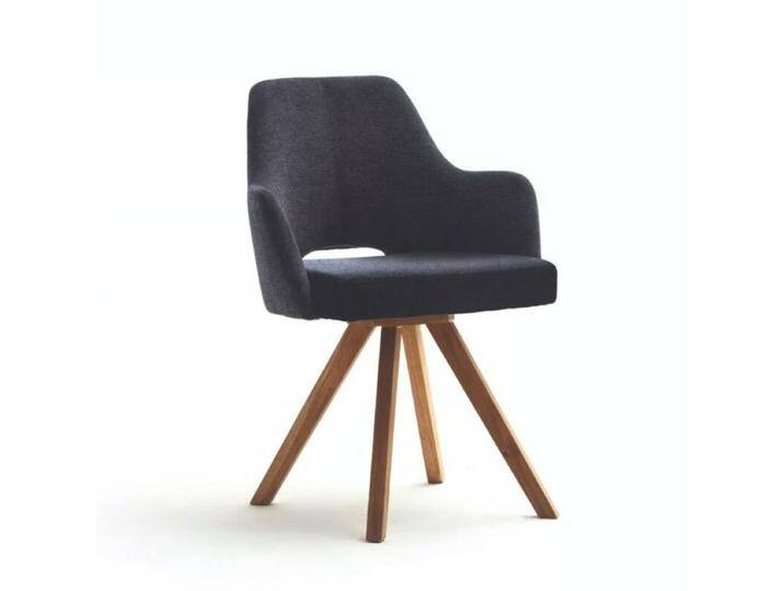 Trendstore Mixie Schalenstuhl - Webstoff Capulet nachtblau, Modern, Drehfunktion, Rückholfunktion von Wohnparc