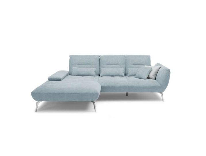 Trendstore Payton Sofa 3-Sitzer - Textilgewebe Paris Hellblau , links von Wohnparc