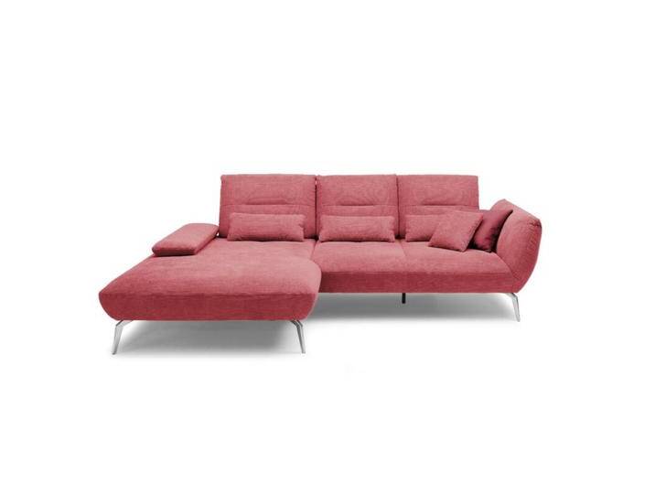 Trendstore Payton Sofa 3-Sitzer - Textilgewebe Paris Rot , links von Wohnparc