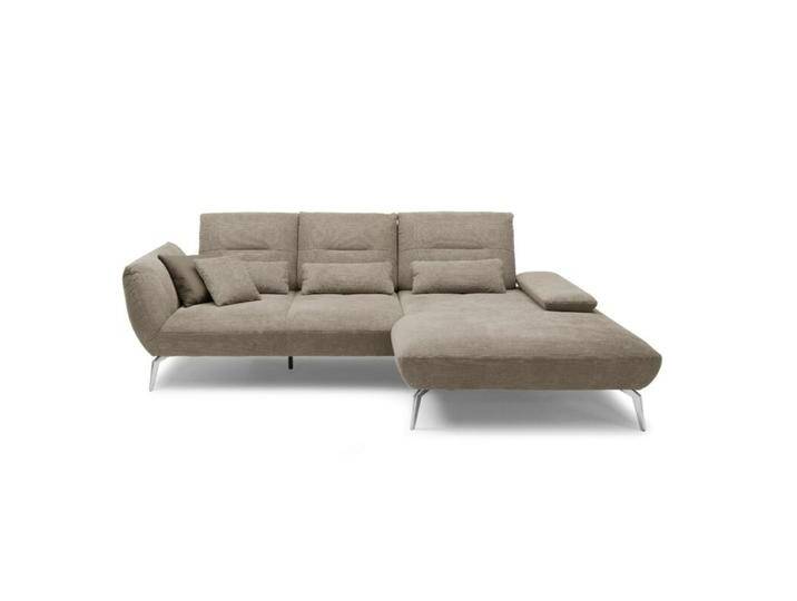 Trendstore Payton Sofa 3-Sitzer - Textilgewebe Paris Taupe , rechts, Modern, manuelle Sitztiefenverstellung von Wohnparc