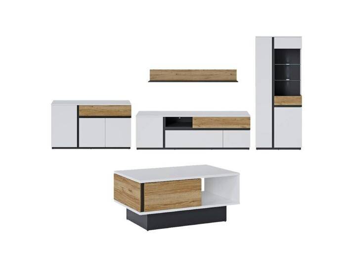 Trendstore Walea Wohnzimmer-Set 5-tlg. mit Beleuchtung von Wohnparc