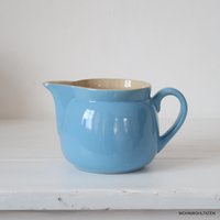Großer Alter Milchtopf Aus Keramik - Blauer Landhaus Topf Rustikale Milchkanne Für Die Küche von Wohnwohltaten