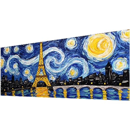 Diamond Painting Erwachsene, Eiffelturm Diamond Painting Landschaft DIY Vollbohrer Diamanten Malerei Stickerei Kreuzstich Set, Mosaikherstellung Basteln Erwachsene für Deko Wohnzimmer 25X60cm w-821 Diamond Painting Erwachsene, Eiffelturm Diamond Painting Landschaft DIY Vollbohrer Diamanten Malerei Stickerei Kreuzstich Set, Mosaikherstellung Basteln Erwachsene für Deko Wohnzimmer 25X60cm w-821 von Wohoaqig