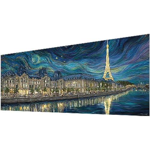 Diamond Painting Erwachsene, Landschaft Diamond Painting Eiffelturm DIY Vollbohrer Diamanten Malerei Stickerei Kreuzstich Set, Mosaikherstellung Basteln Erwachsene für Deko Wohnzimmer 60x140cm w-806 Diamond Painting Erwachsene, Landschaft Diamond Painting Eiffelturm DIY Vollbohrer Diamanten Malerei Stickerei Kreuzstich Set, Mosaikherstellung Basteln Erwachsene für Deko Wohnzimmer 60x140cm w-806 von Wohoaqig
